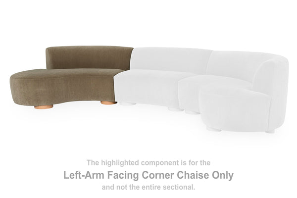 LaraRosa Left-Arm Facing Corner Chaise