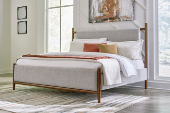 Lyncott King Upholstered Headboard/Footboard/Roll Slats